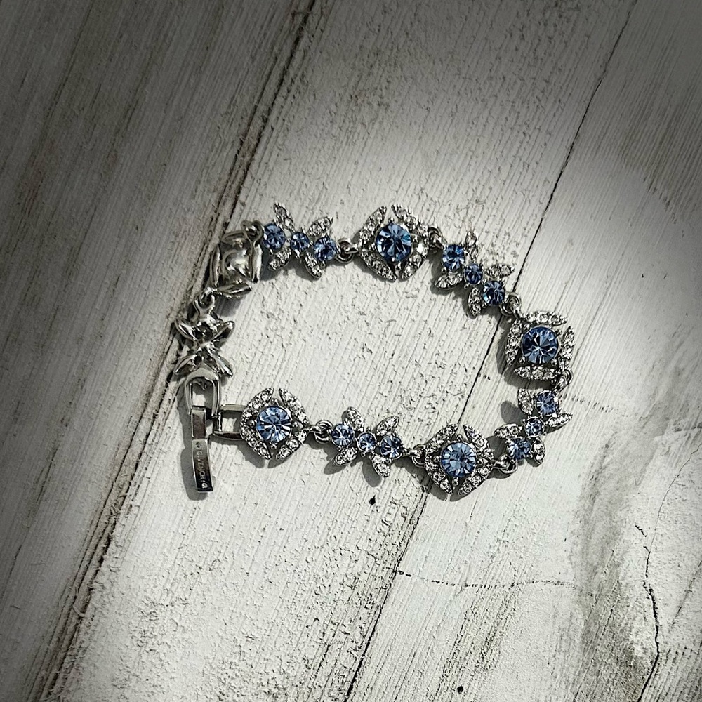 Givenchy Blue crystal flex bracelet